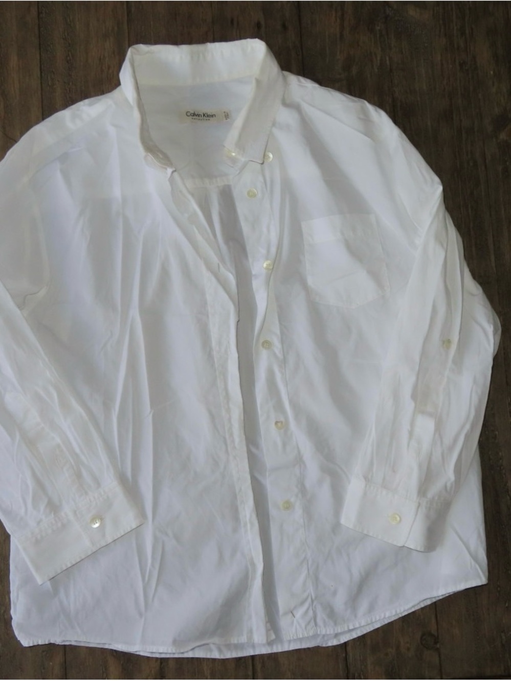 Calvin Klein Women’s White Button-Down Shirt